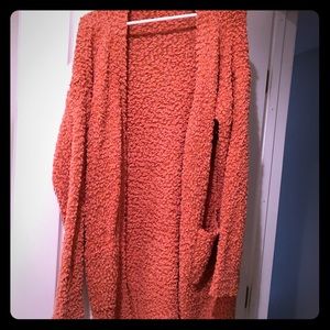 Coral sweater cardigan
